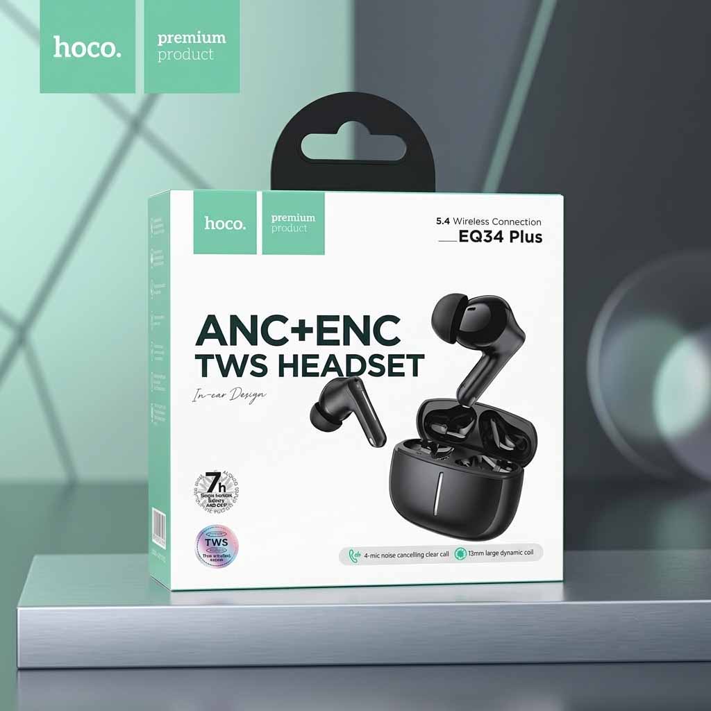 Hoco EQ34 plus anc+enc true wireless earbuds