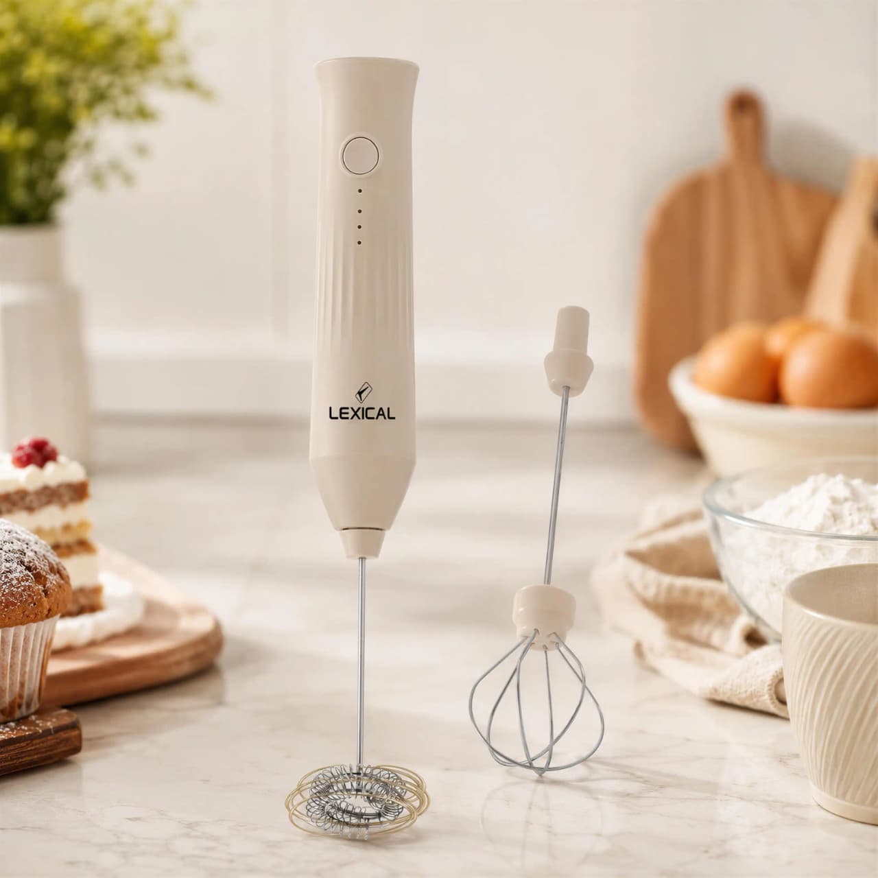 Lexical LMS 0460 2 in 1 Rechargeable Milk Frother