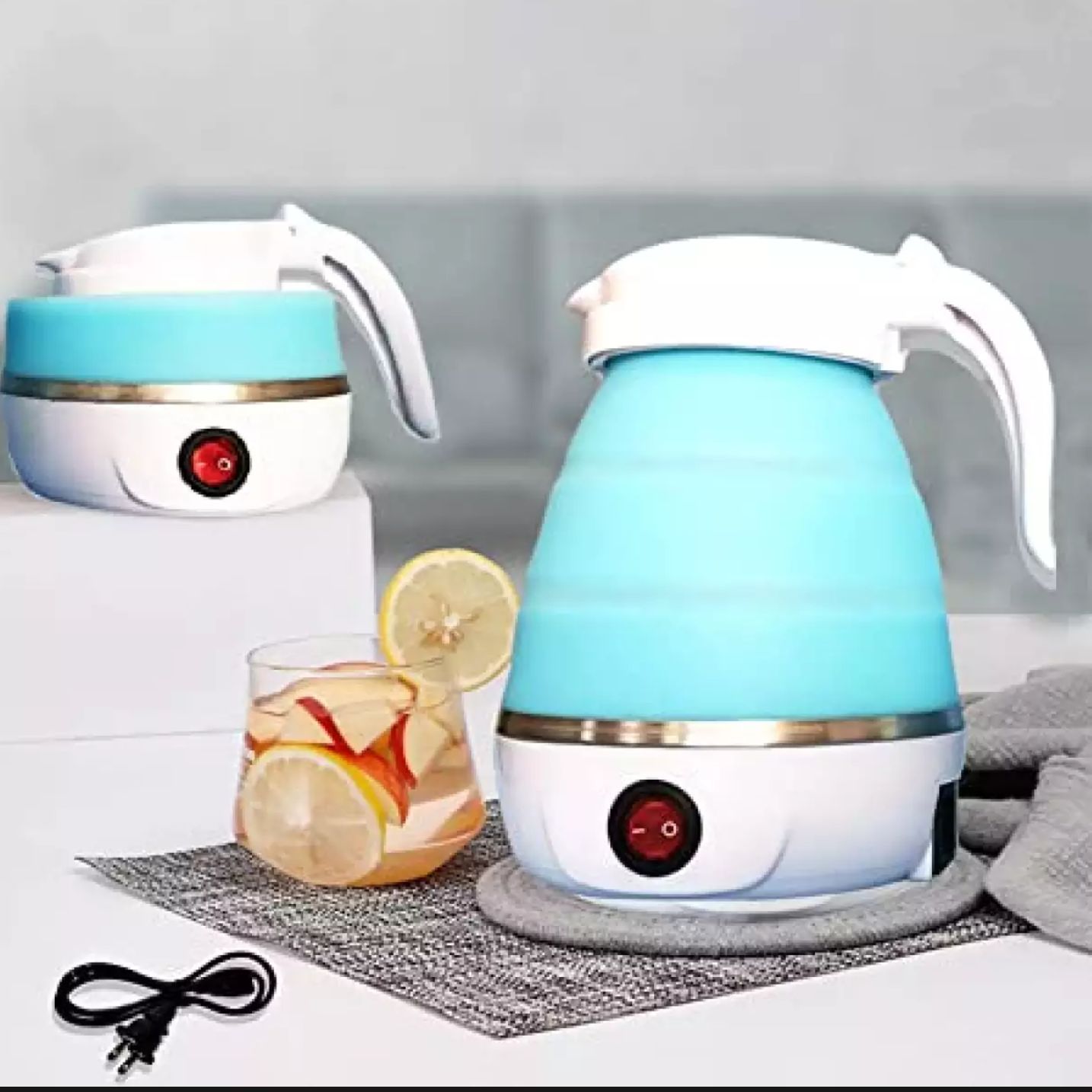 SW-06J002 foldable electric kettle - Travelling folding water kettle